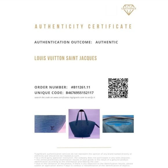 Louis Vuitton Epi Saint Jacques Toledo Blue Tote EUC - Picture 14 of 14